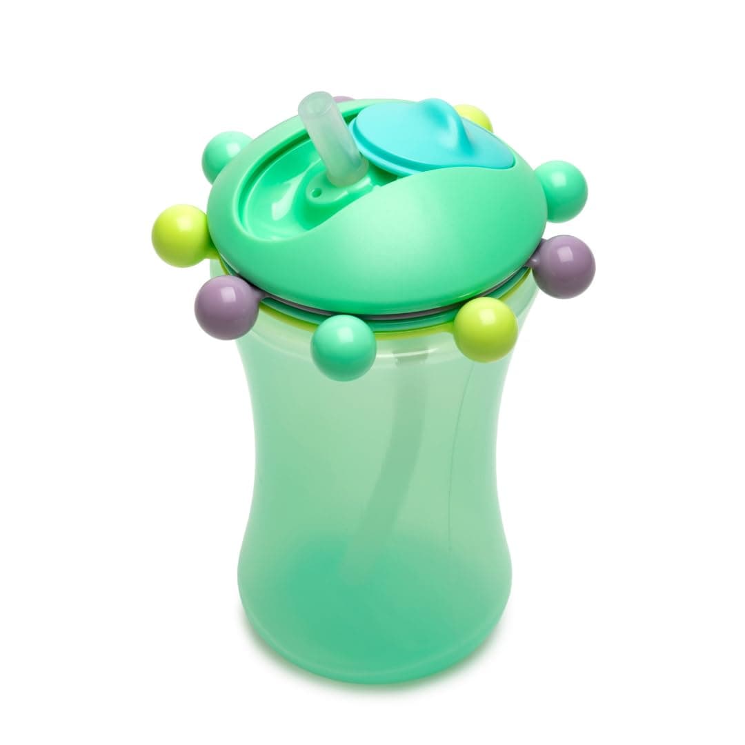 Melii Spin Sippy Cup 11.5 oz - Fun & Educational Transition Straw Bottle for Babies, Toddlers, Kids - Spill Proof, Easy to Hold, BPA-Free, Ideal for On-the-Go Hydration