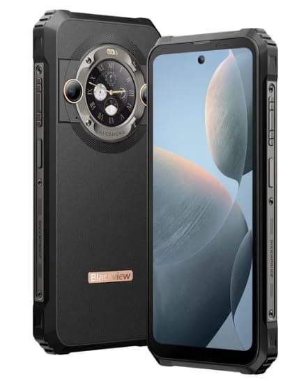 Blackvie BL9000 Rugged Phone 12GB+512GB IP68/IP69K 6.78" 2.4K FHD+ Dual Display 50MP 8800mAh 120W Android 13 5G NFC Smartphone