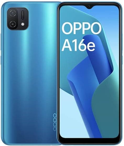 OPPO A16e Dual-SIM 64GB ROM + 4GB RAM (Only GSM | No CDMA) Factory Unlocked 4G/LTE Smartphone (Blue) - International Version