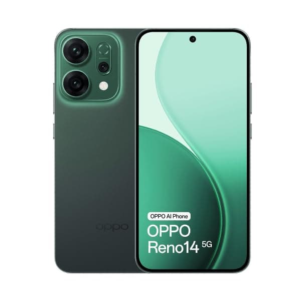 OPPO Reno14 Dual-SIM 256GB ROM + 12GB RAM (GSM | CDMA) Factory Unlocked 5G Smartphone (Green) - International Version
