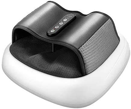 Foot Massager with Heat Kneading Foot Massager with Acupressure Massage Portable for Feet Relaxation and Stress Relief at Home & OfficeQiLong
