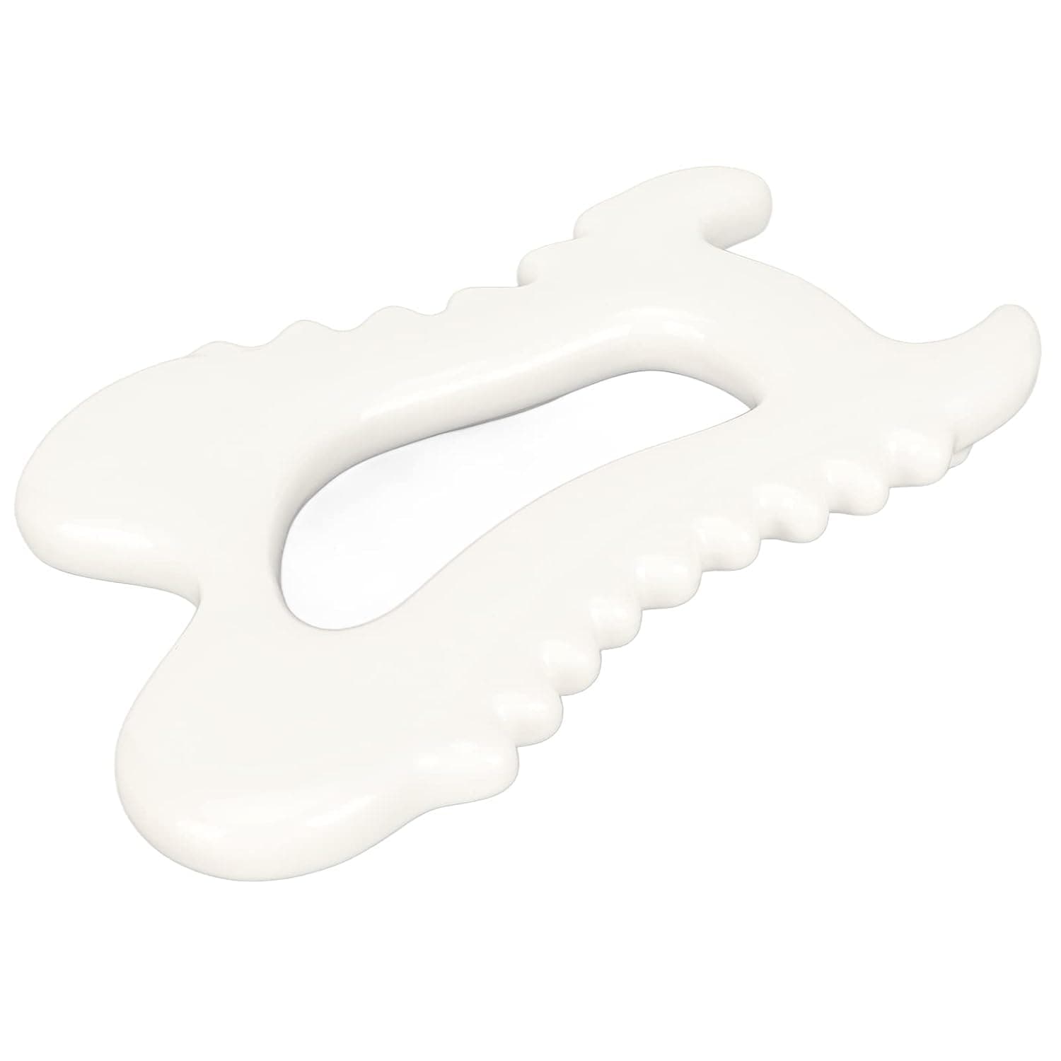 Ceramic Gua Sha Tool, Universal Scraping Massager for Relaxation and Recovery, Sturdy Ergonomic Design for Home Spa on Shoulders Arms Legs Post Workout