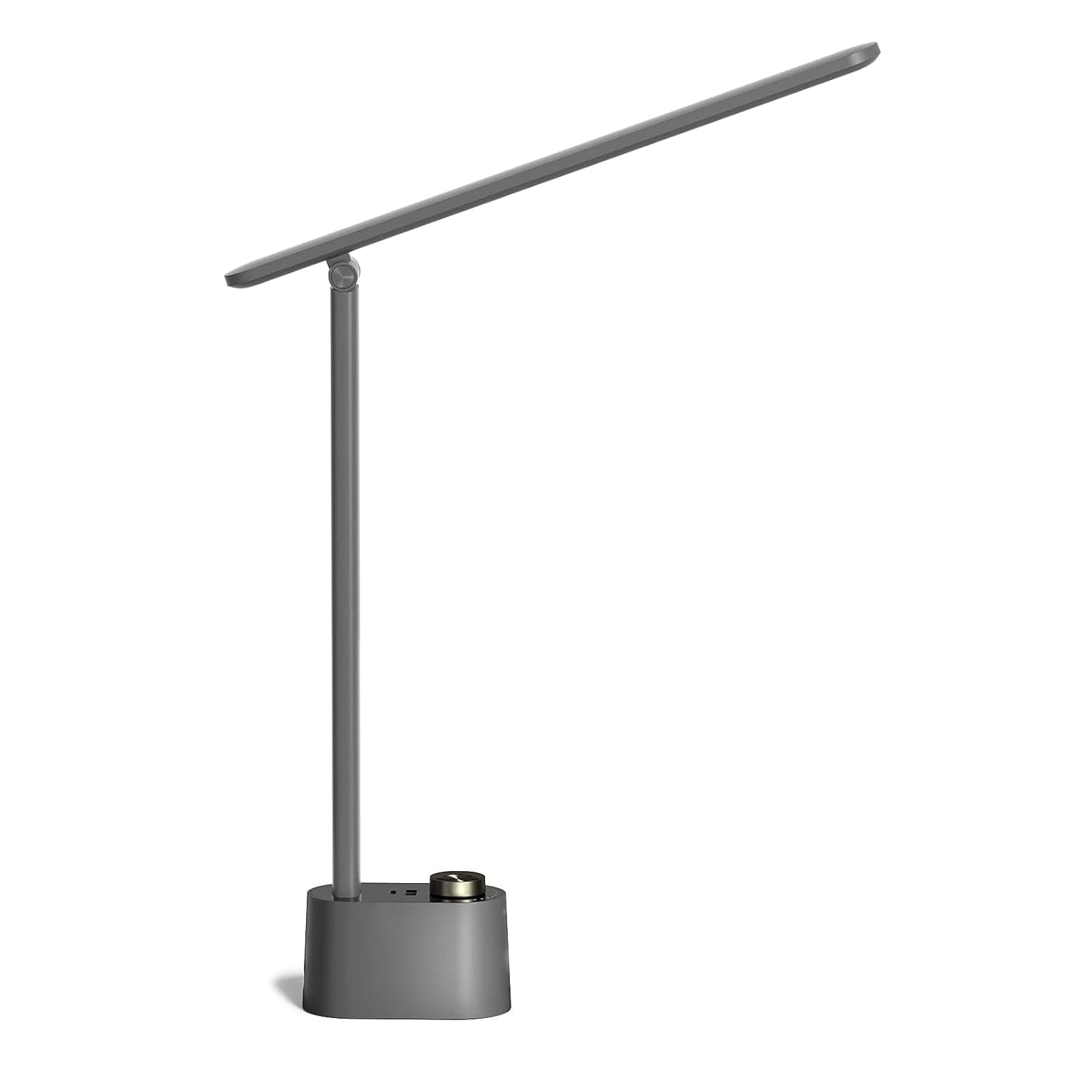 Honeywell HWT-H01 LED Desk Lamp Dimmable Table Lamp with USB A+C Dual Charging Port Eye-Caring Foldable Desk Light with 3 Color Modes for Home Office Bedroom Reading Study Work Sunturalux (Gray)
