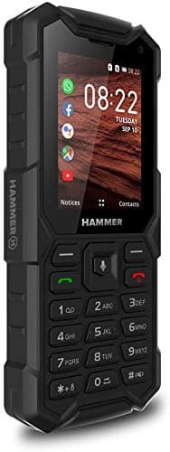 Hammer 5 Smart Dual SIM 4GB Storage (GSM Only | No CDMA) Factory Unlocked 4G Cell-Phone (Black) - International Version