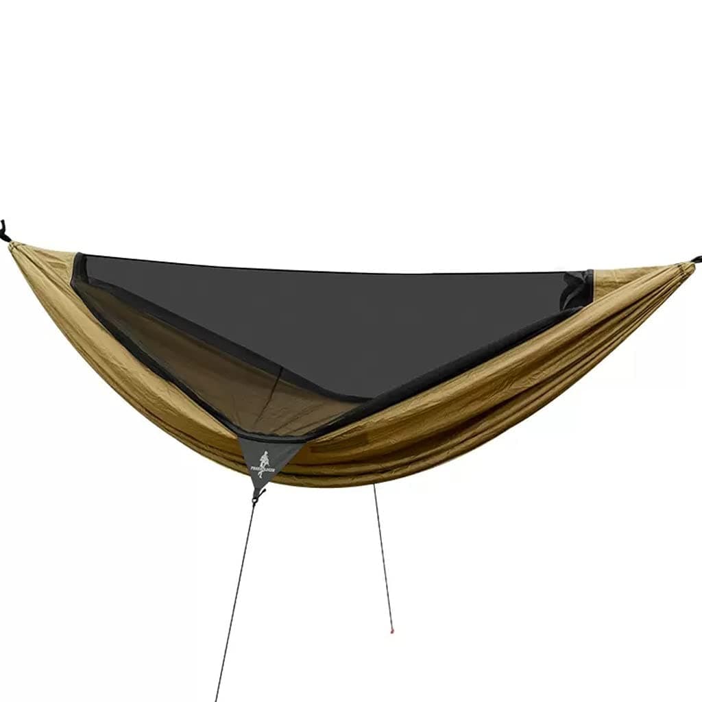 Outdoor Hammock Anti-rollover Travel Camping Portable Hammock Hanging Chair Outdoor Portable Camping Travel Equipment (Color : Braun, Size : 280 * 140cm)