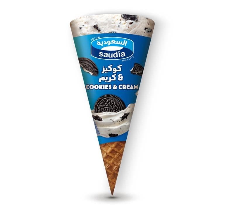 Saudia Cookie and Cream Ice Cream 115 ml