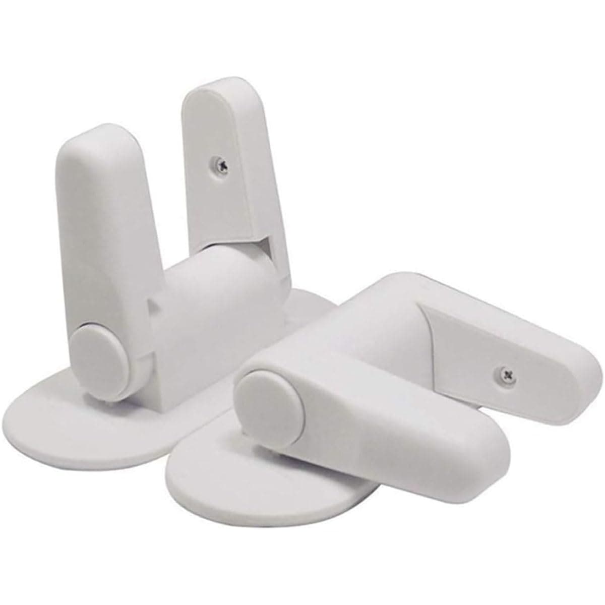 YelaJoy 2 Pack Childproof Door Lever Locks, Child Pets Proof Baby Proofing Door Handle Lock Latches 3M Adhesive, No-Drill Universal Door Handle Lock Easy One-Hand, No Tools Needed