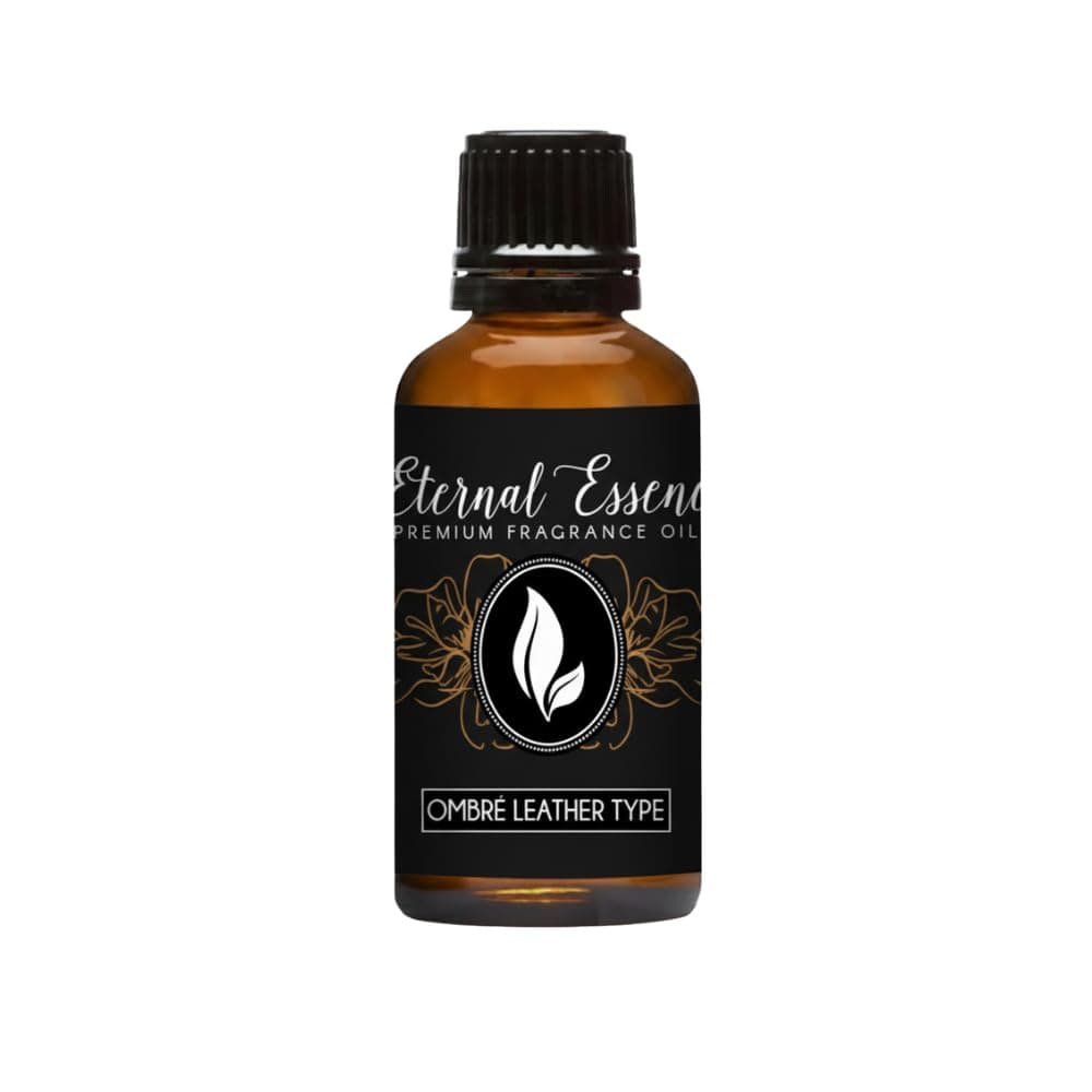 Eternal Essence Oils Leather Ombré 30ml Fragrance Oil – Black Leather, Cardamom, Amber Resin & Smoked Tobacco – Deep, Spiced, Floral-Leather Scent for Men