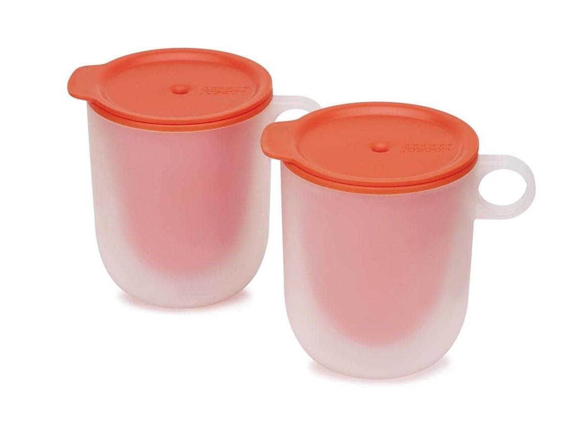 Joseph Joseph M-Cuisine Microwave Cool-Touch Mugs, Orange, Set of 2