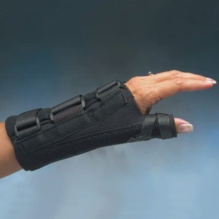 North Coast Medical Comfort Cool? D-Ring Thumb & Wrist Orthosis Long, Large 8-3/8" to 9" (21 to 23cm) Right