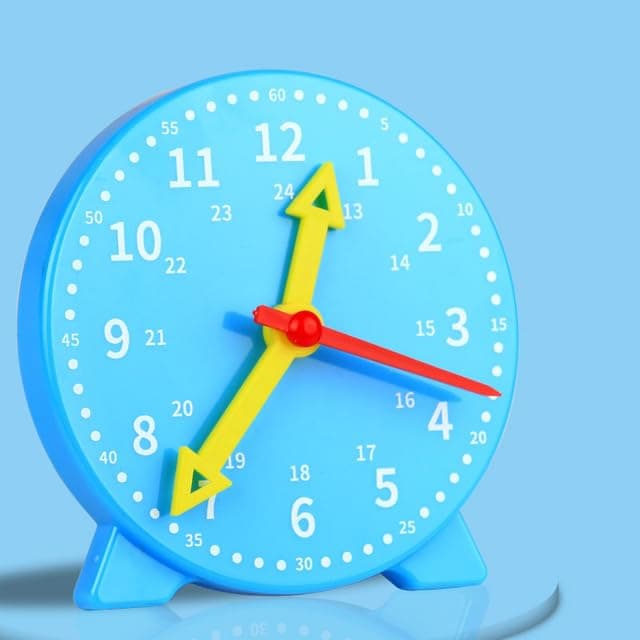 SA-LUX - Kids Clock Sensory Тоуs Learning And Educational%Тоуss For Children 2 Years Kids Educational Didactic Material Тоуs (Sky Blue)
