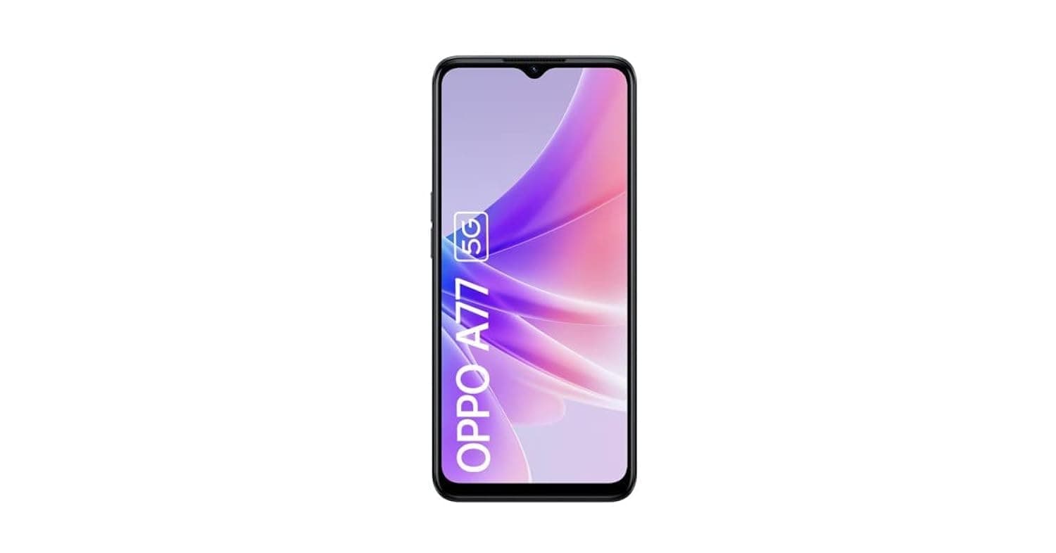 Oppo A77 Dual-SIM 64GB ROM + 4GB RAM (Only GSM | No CDMA) Factory Unlocked 5G Smartphone (Midnight Black) - International Version