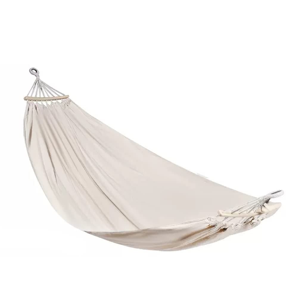 Outdoor Hammock Anti-rollover Travel Camping Portable Hammock Hanging Chair Outdoor Portable Camping Travel Equipment (Color : White, Size : 200 * 100cm)