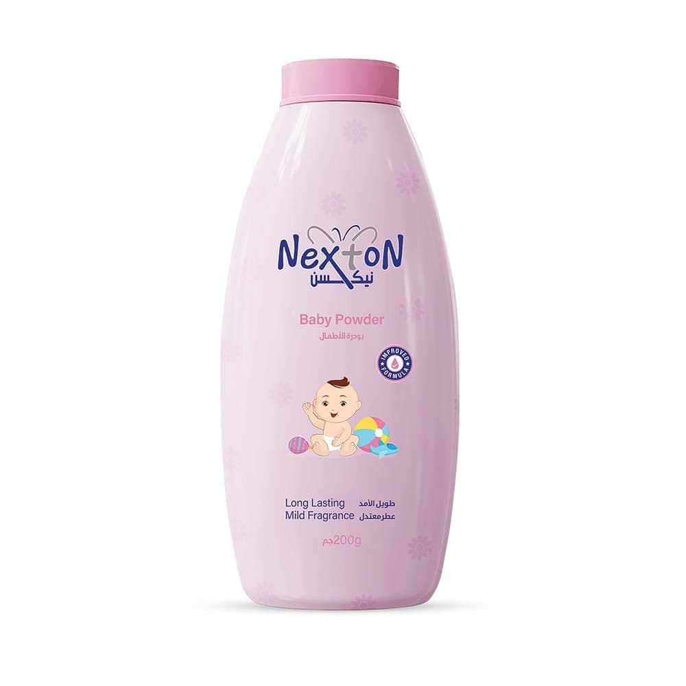 Nexton Baby Powder Pink | Helps Keep Baby Skin Dry and Fresh | Long Lasting Mild Floral Fragrance | Gentle Daily Baby Care | 200GM