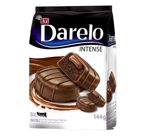ETi Darelo Intense Chocolate Covered & Cream Filled Mini Cake 144 G
