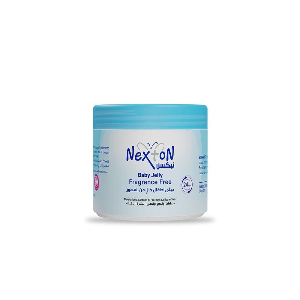 Nexton Baby Jelly Fragrance Free | Moisturizing Care for Sensitive Baby Skin | Fast Absorbing Gentle Formula | Softens and Protects Skin | 100gm