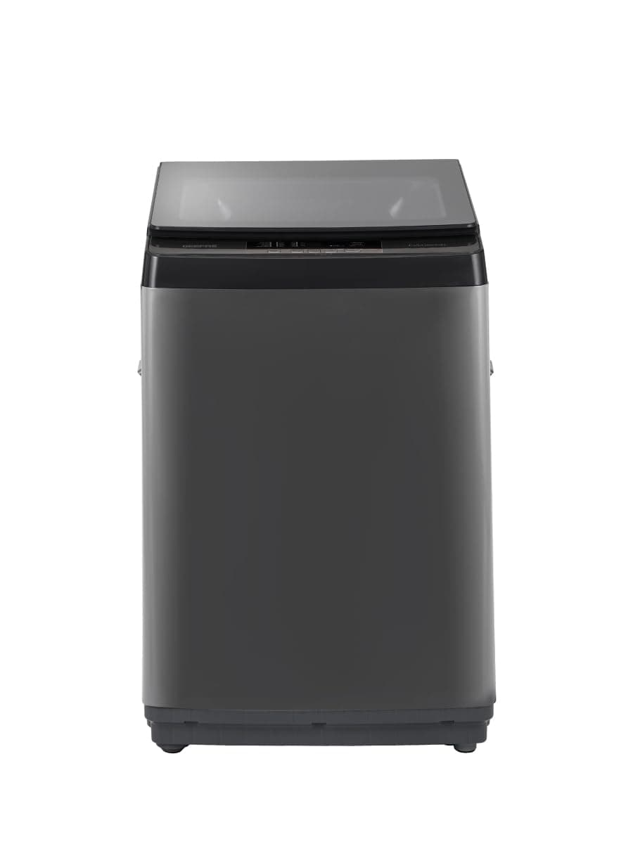 Geepas 7kg Fully Automatic Top Load Washing Machine – LED Display, Stainless Steel Diamond Drum, 8 Wash Programs, Low Noise, Rust-Proof Body, Shock-Resistant Lid - GFWM7909WCS