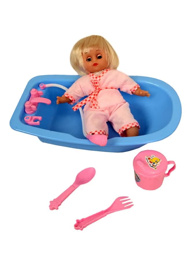 TOY BOX Doll With Bathtub Accessories Wpv1725 Perfect Cuddling Partner Premium Quality 125X125X125Cm 16856 C6