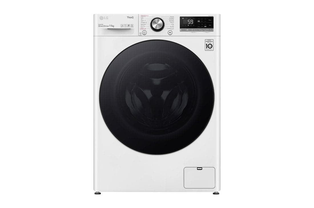 LG WFR1114WH Front Load Washing Machine | 11 Kg Capacity | AI DD™ | TurboWash™ | Steam™ | ThinQ™ Wi-Fi | Stainless Drum | Smart Inverter Direct Drive | White