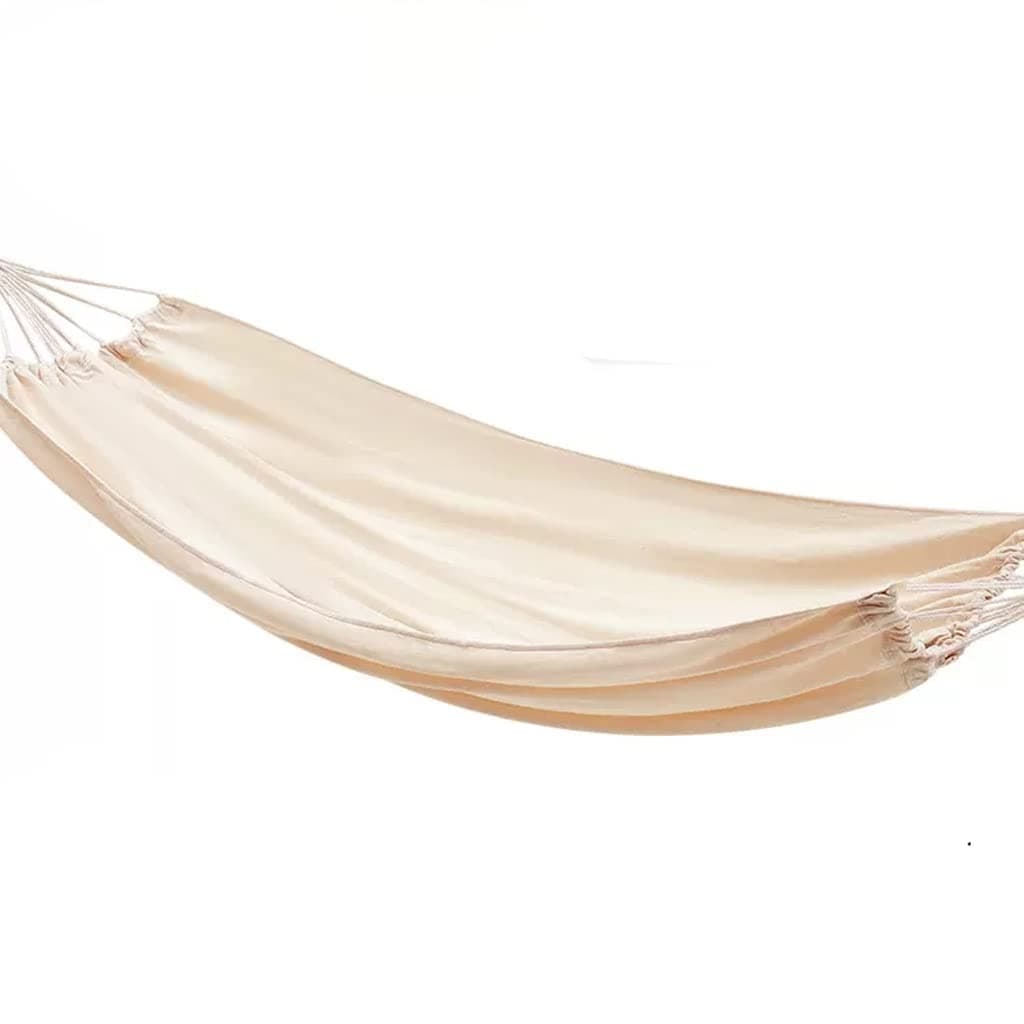 Outdoor Hammock Anti-rollover Travel Camping Portable Hammock Hanging Chair Outdoor Portable Camping Travel Equipment (Color : White, Size : 190 * 150cm)