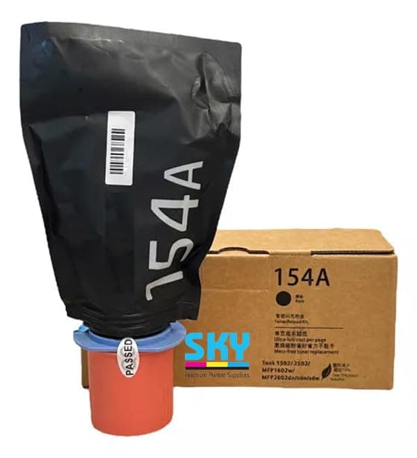 SKY Compatible 154A Black Laserjet Tank Toner for 1502W/1602W/2602DW | 2500 Pages