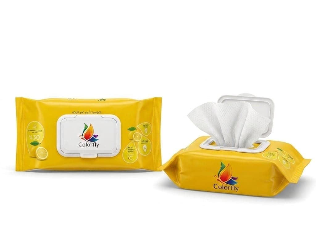 Lemon Fresh Scent Wipes – 120 Wipes, Alcohol Free, Gentle on Sensitive Skin, Perfect for Daily Use at Home, Work & Travel