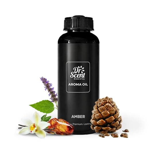 Dr Scent Breeze of Joy Amber Diffuser Aroma Oil – Patchouli, Amber & Vanilla with Cedar Wood Notes – Perfect for Home, Office, Gym & School – Made in UAE (500ml)