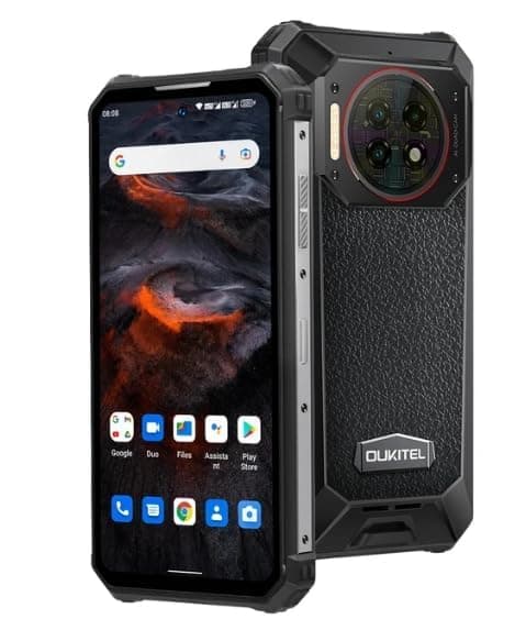 Oukite WP19 Pro Rugged Phone 8GB+256GB 6.8inch FHD+ 64MP Camera 22000mAh MediaTek Helio G99 120Hz NFC 4G Mobile Phone