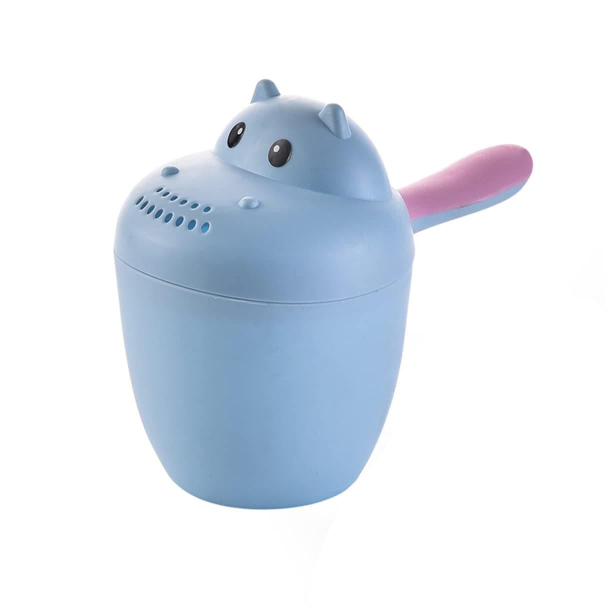 Hippopotamus Rinse Cup – Baby Rinser, Baby Rinse Cup, Rinse Shampoo Baby Bath Wash Hair Cup by Protecting Infant Eyes, Toddler Bath Tool, Detachable Baby Shampoo (Blue)