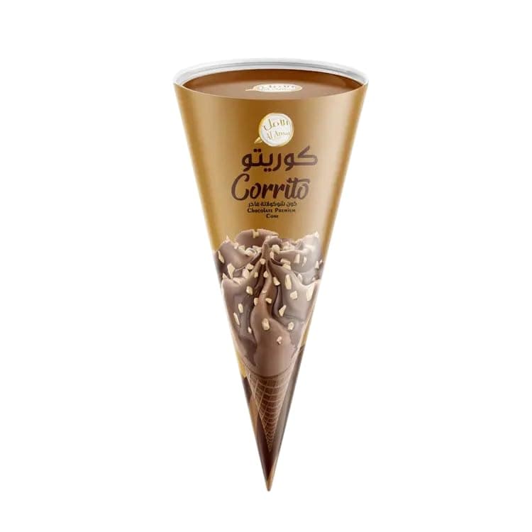 Alamal Corrito Premium Chocolate Ice Cream Cone 150 ml