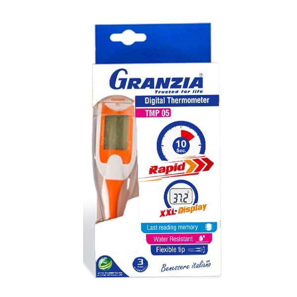 Granzia Tmp 05 Digital Thermometer, White/Orange