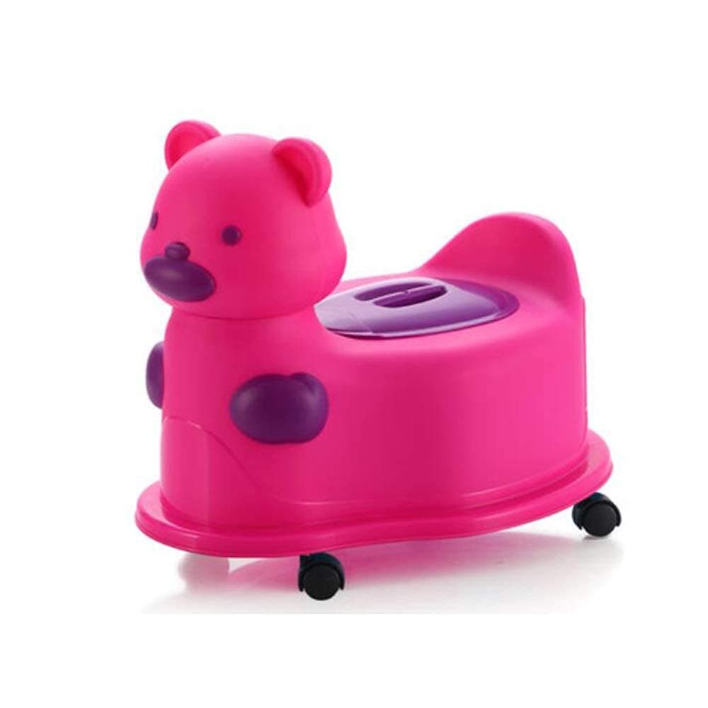 Children's Baby Bear Drawer Type Toilet Without,Wheel Strainer Kids Chair Training