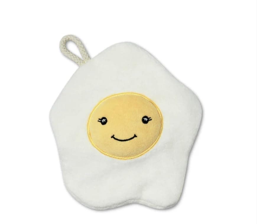 Apple Park Baby Crinkle Toy – Organic Cotton Sensory Toy for Babies with Squeaker, Soft Plush Baby Toy, Infant Stroller Toy & Newborn Activity Toy, Eggie” Organic Sherpa Crinkle Blankie