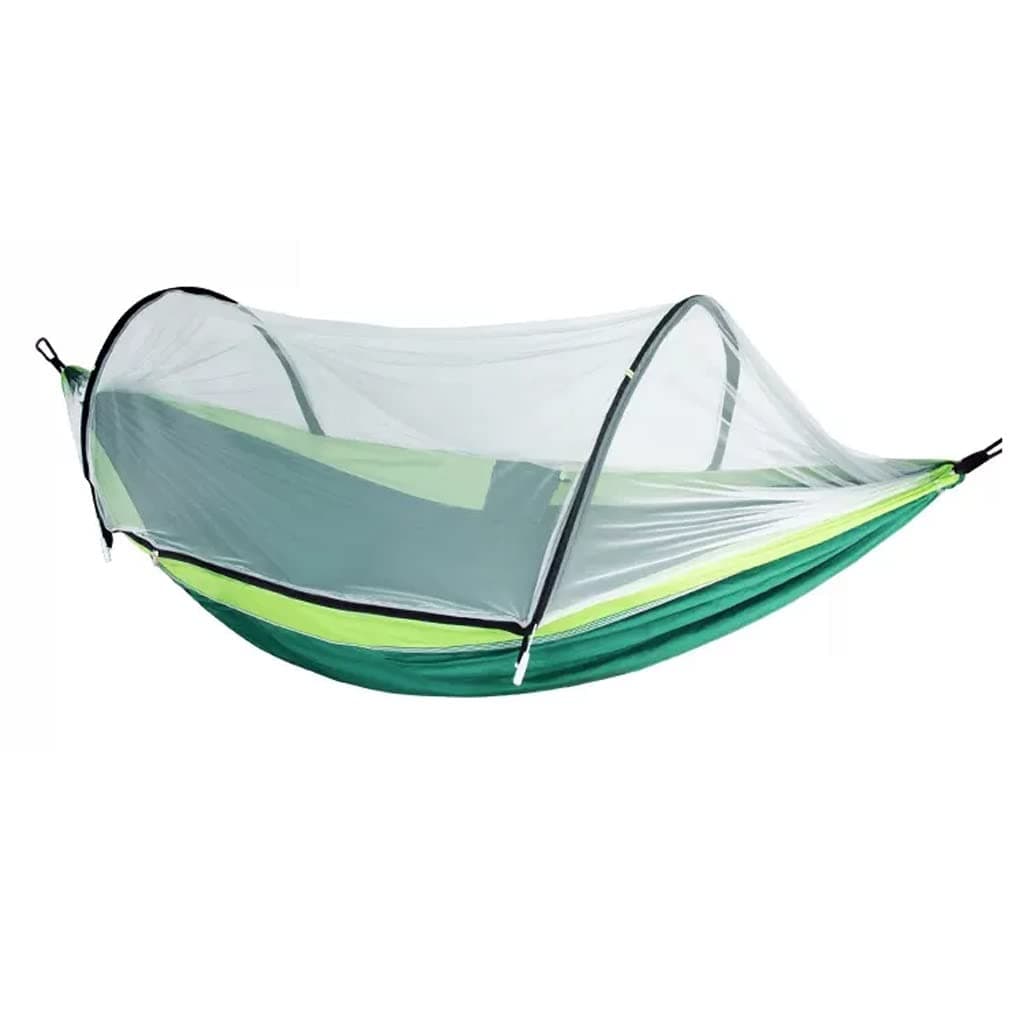 Outdoor Hammock Anti-rollover Travel Camping Portable Hammock Hanging Chair Outdoor Portable Camping Travel Equipment (Color : Green, Size : 230 * 110cm)