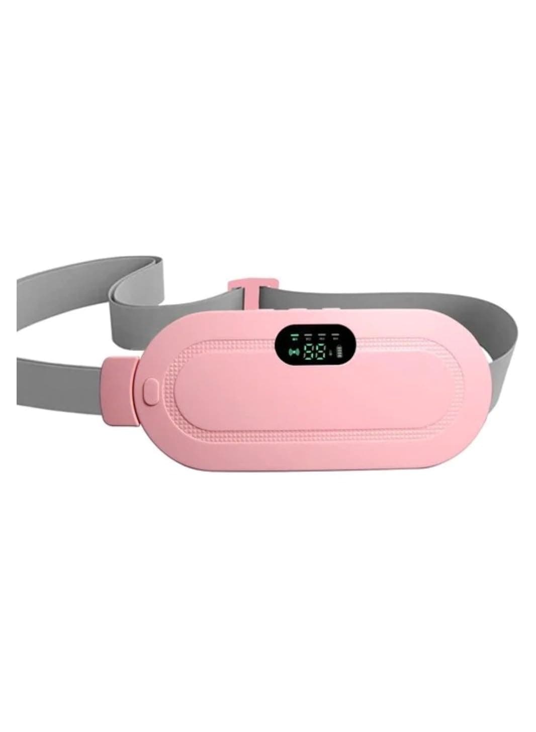 Electric Abdominal Massage Belt, Pink, Portable and Flexible, Digital Display, Adjustable, Relaxation and Pain Relief DX3718