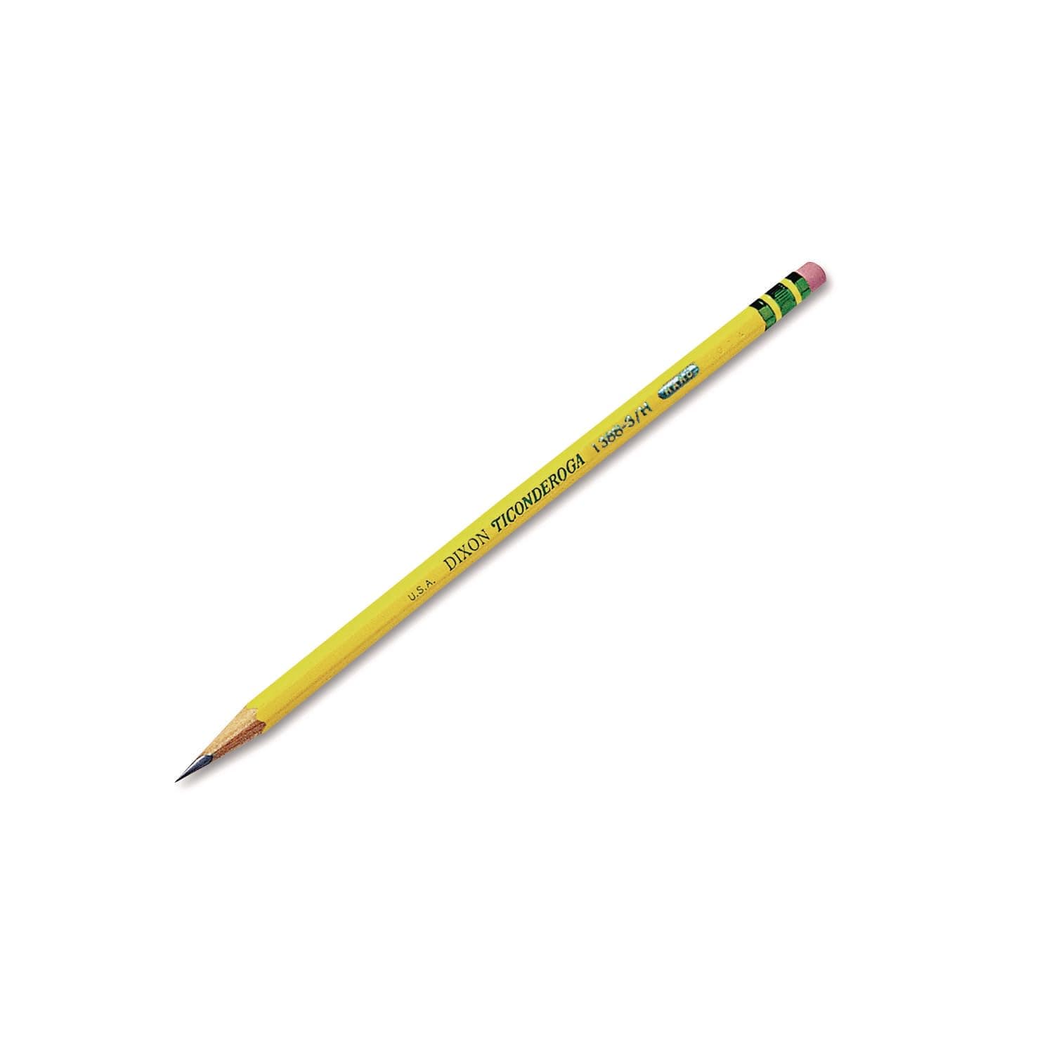 Ticonderoga Pencils, Wood-Cased #3 HB Hard/Fine, Yellow, 12-Pack (13883)