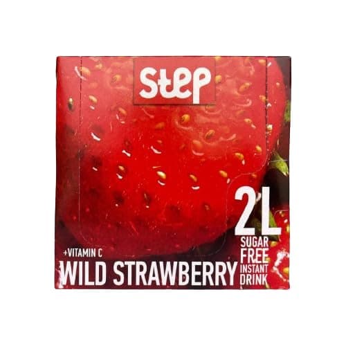Step Strawberry Flavor Sugar Free Instant Juice Drink - 24 Sachets