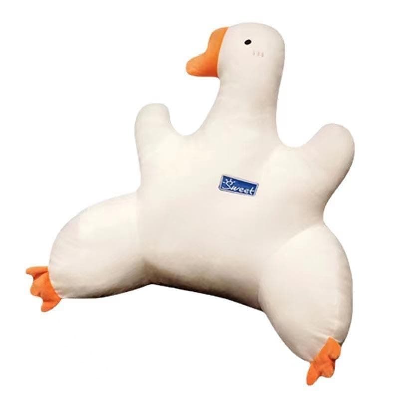 Yelajoy Lumbar Support,Cute Goose Seat Cushion with Waist Support,65 × 45 CM Goose Chair Cushion Stuff Pillow Gaming Chairs Room Decor Cute Chair Cushion for Sofa Office Dorm