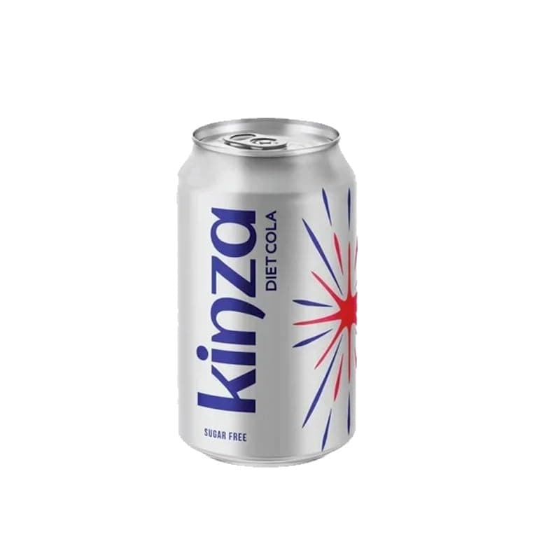 Kinza Diet Cola Sugar Free Carbonated Soft Drink, 360 ml x 24