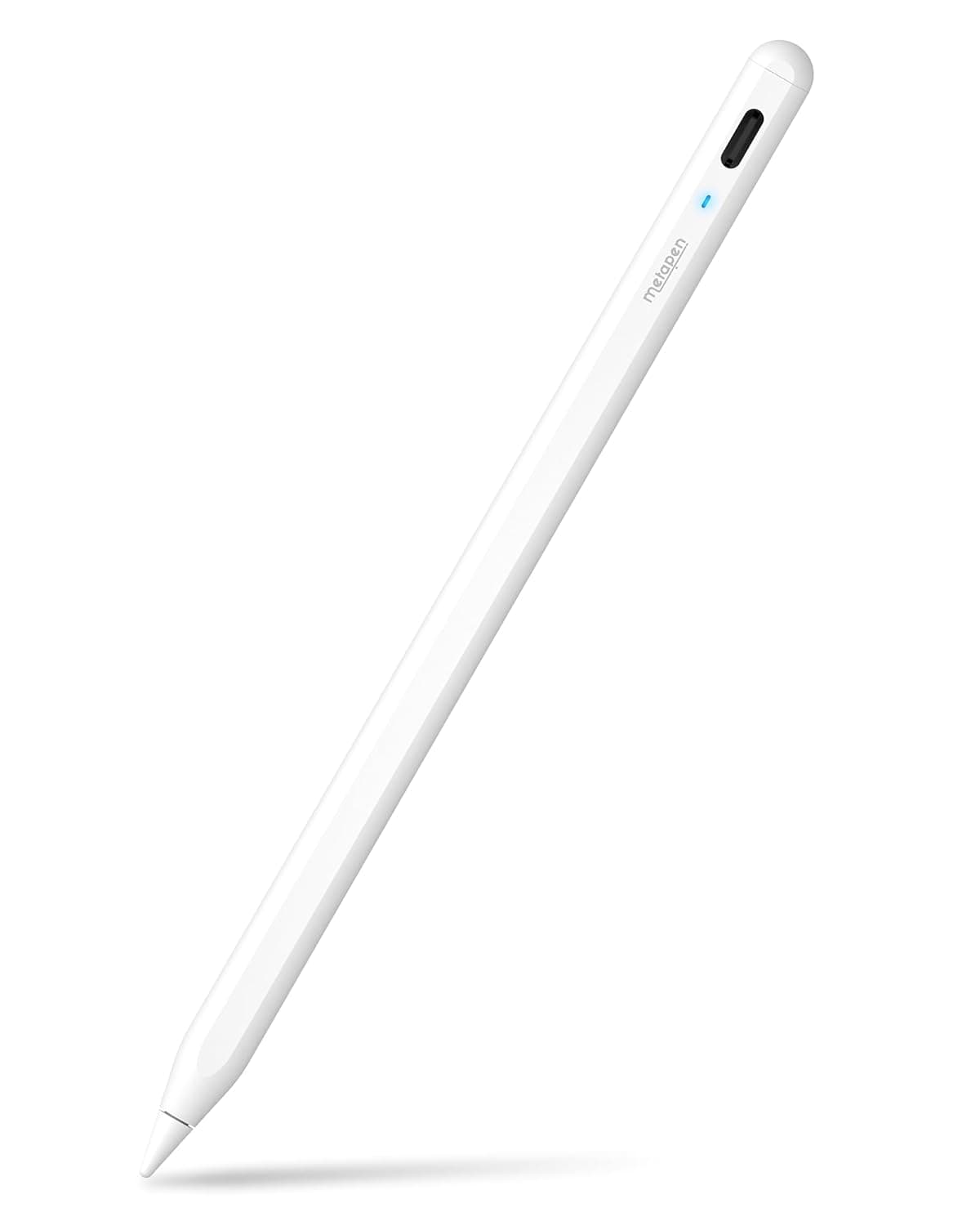 Metapen Pencil A8 for Apple iPad 2018-2026,(2X Faster Charge),Tilt Sensitivity,Pixel Precision,Stylus Pen for iPad 11/10/9/8/7/6th Gen,Pro 12.9/11/13-inch M4,Air 3/4/5/M2/M3/M4,Mini 5/6th,White