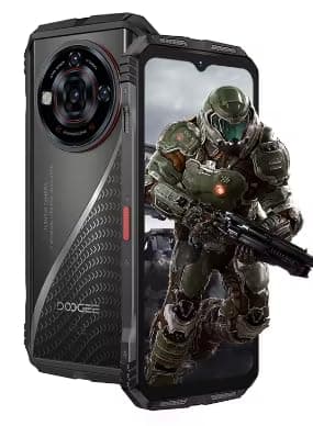 S118 Pro 5G Rugged Phone 6.6'' FHD 120Hz 8GB RAM 512GB ROM 10800mAh Battery Android 14 Mobile Phone With NFC (Black)