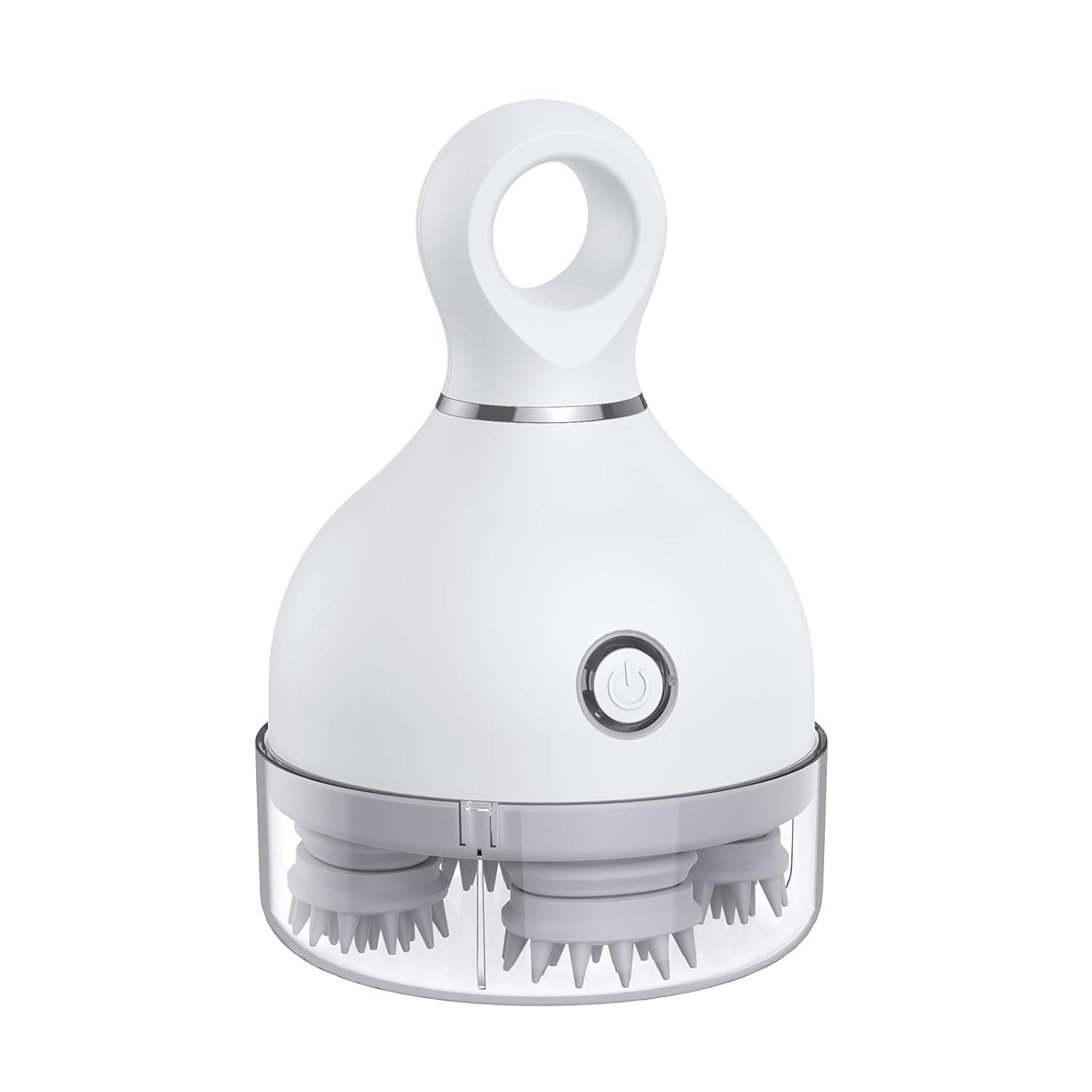 Electric Scalp Massager, Portable Head Massager with Kneading 128 Massage Nodes, Waterproof Head Hair Scratcher Massager for Stress Relax, Hair Growth and Deep Clean, Ideal Gifts for Women, Men