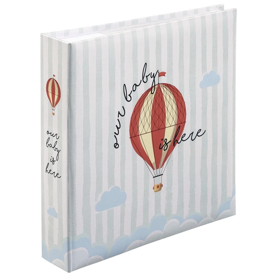 Hama Baby Album "Our Baby" (Baby Slip-in Album for 200 Photos in 10 x 15 cm Format Photo Album for Girls and Boys, Children's Album for Inserting, Photo Book with Baby Motif) Blue