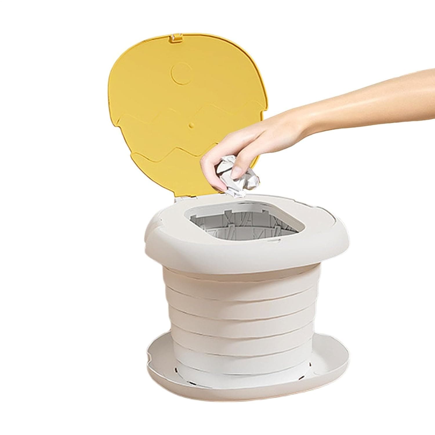 Toilet for Potty Training Anti-Tip Ergonomic Children Portable Trash Can | Foldable Travel Potty Seat for Outdoor Bathroom Car Shower Bedroom Floor Camping