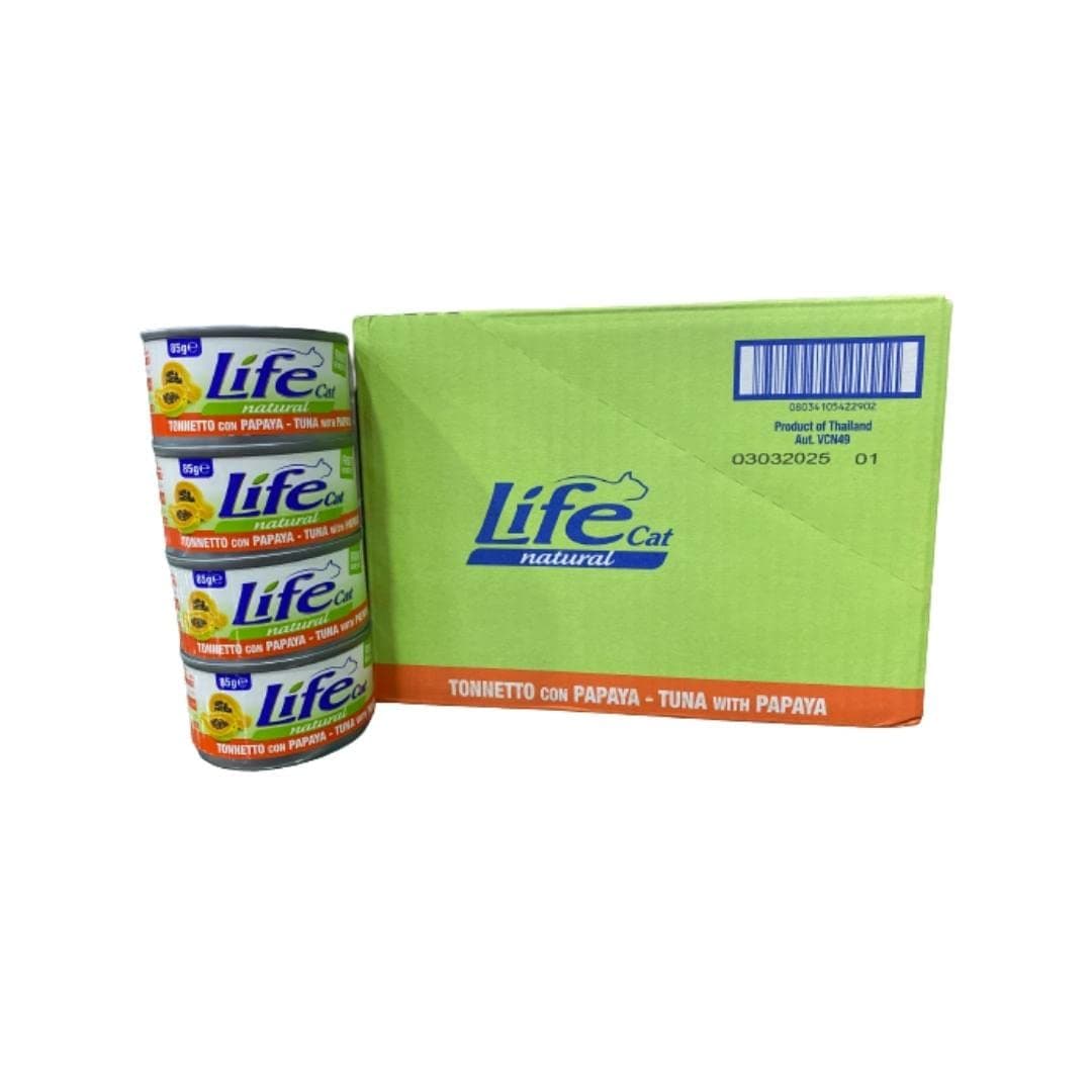 Life Cat Can Tuna With Papaya 85G x 24