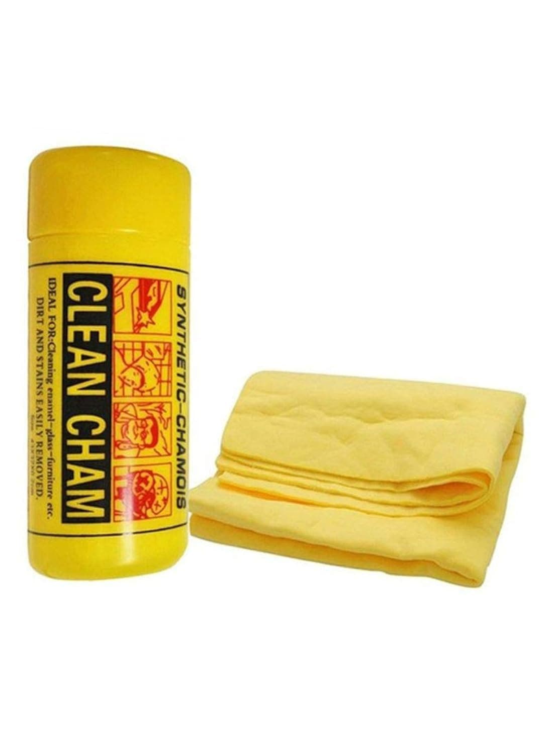 Clean Cham Synthetic Car Chamois Cloth Premium Clean Sham Towel for Cars All Surfaces Polishing