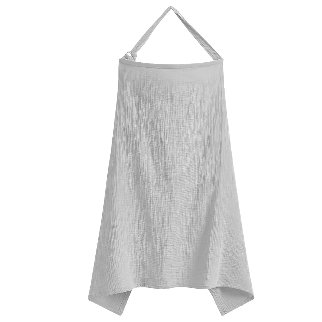 Nursing Breastfeeding Cover For Babies – Soft Breathable Cotton With Adjustable Neck Strap, Privacy For Moms, Lightweight & Stylish Nursing Shawl For Feeding In Public – Travel Friendly (One Size)