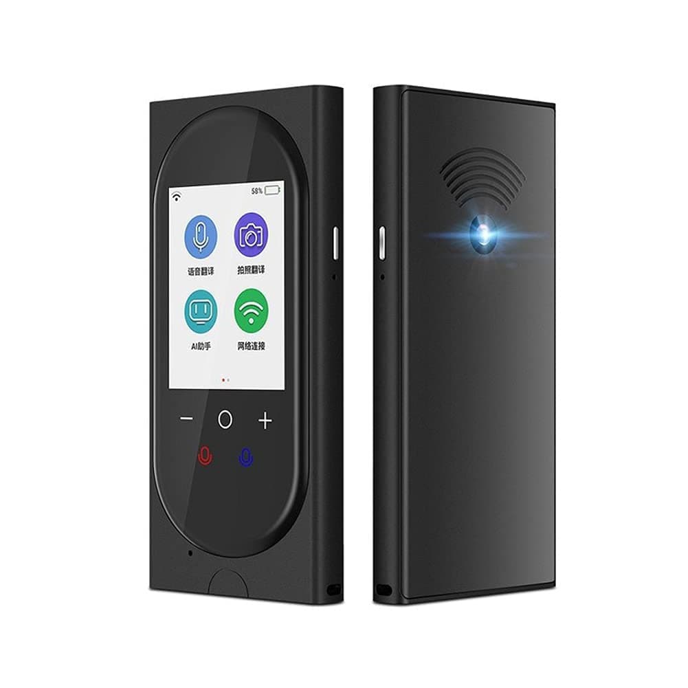 Jiulnn T10 Smart Offline Translator Multi-language Simultaneous Translation and Photo Translator (Color : Black)