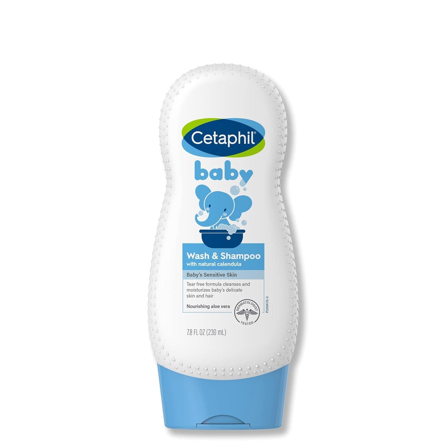Cetaphil Baby Shampoo and Body Wash with Organic Calendula, Tear Free, Made with Organic Calendula, Hypoallergenic, Ideal for Everyday Use, Soap Free, 7.8 Ounce, Wash & Shampoo | 2-In-1 Baby Wash And Shampoo, Organic Calendula, Tear Free, Paraben Free, Newborn Sensitive Skin, No Colorants Or Mineral Oil