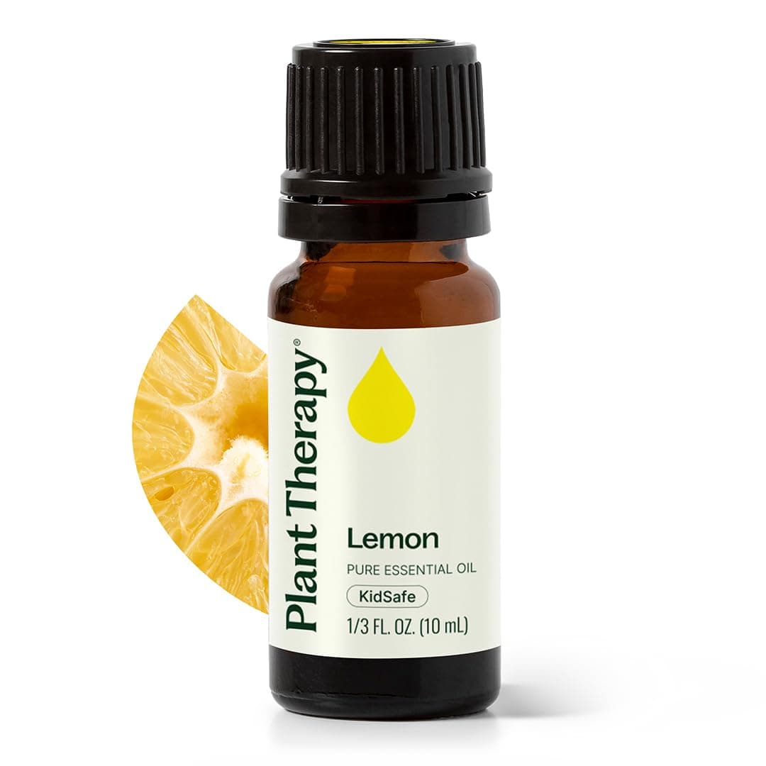 Plant Therapy Essential Oil - Lemon for Unisex 0.33 oz Essential Oil | Natural Aromatherapy, Lemon Oil for Skin & Cleansing, Energizing & Uplifting